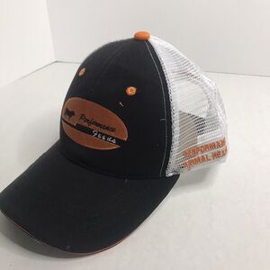 Men's White Mesh Trucker Hat Snapback Uniform Performance Feeds Agriculture Ag